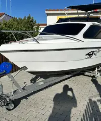Barco Argus 5mts semi cabinado 6 pessoas Bimini rollbar YAMAHA 70HP