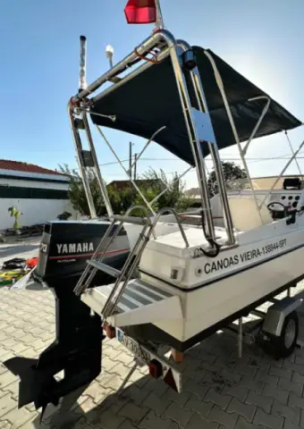 Barco Argus 5mts semi cabinado 6 pessoas Bimini rollbar YAMAHA 70HP - 2/4
